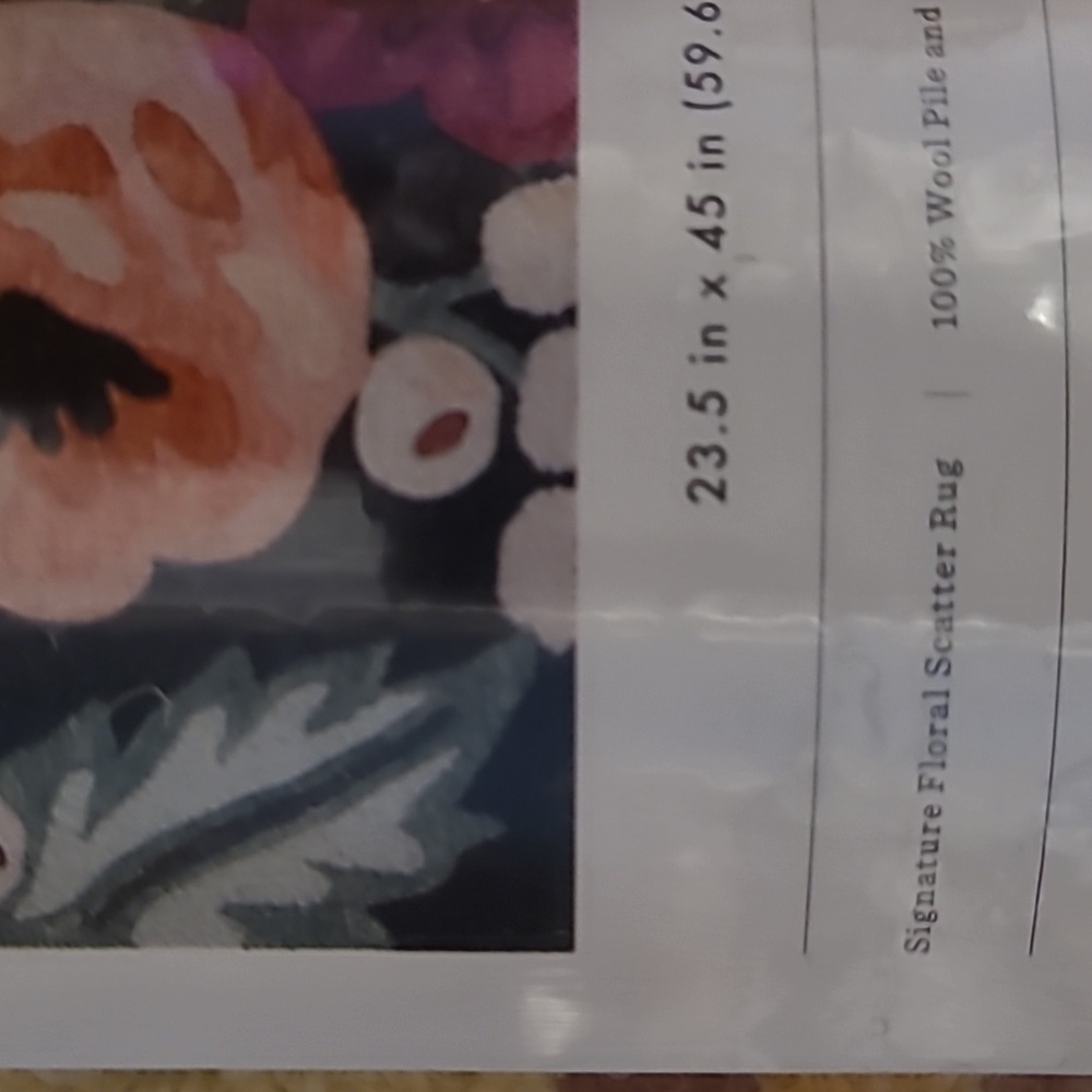 NWT Rifle Paper Co. x Loloi Rug - Picture 2 of 5